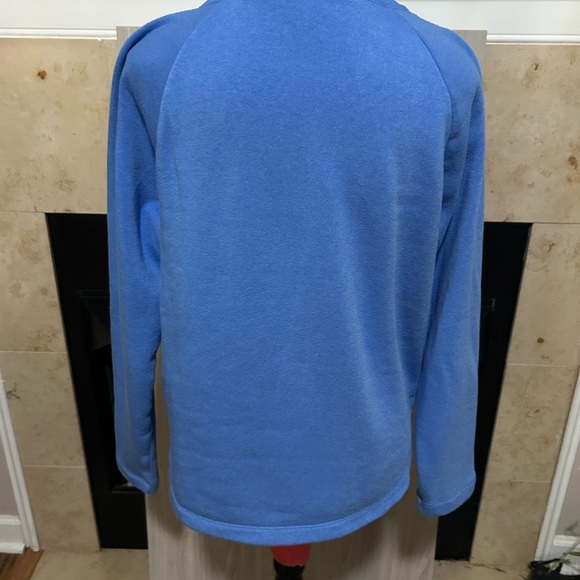 J CREW Women’s Blue Sweatshirt with Buttons . Medium. Preowned. - Picture 2 of 4